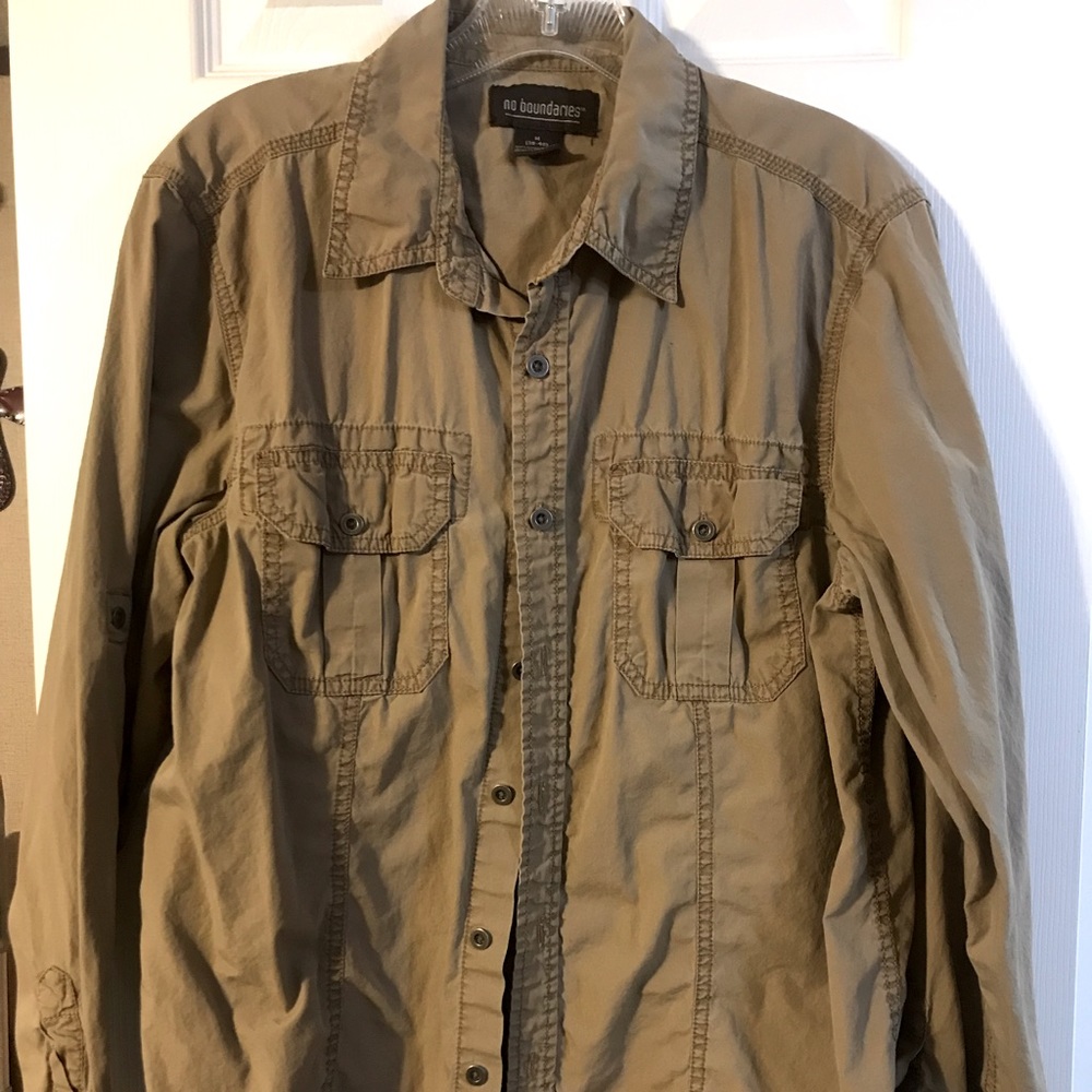 Long sleeve button up top
